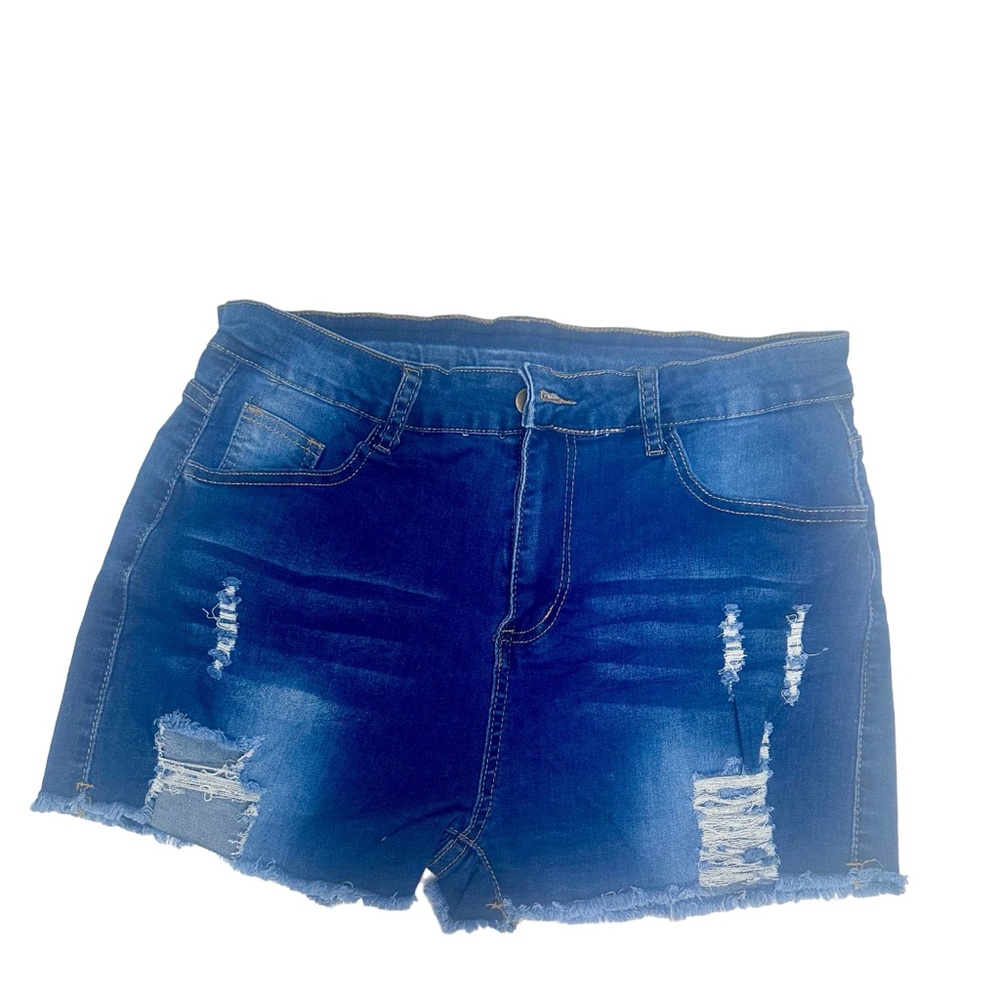 Blue Jean Summer Cut-Out  shorts Size X-Large.